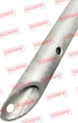 Preview: 31851 Kempf Halter f. Kotflügel 500 lg. mit Winkelhalter